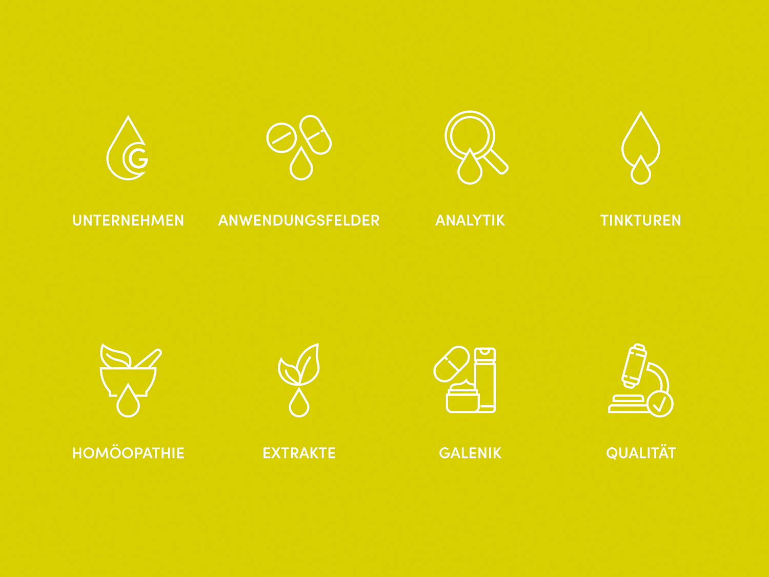 Icon-Set Gehrlicher Pharmazeutische Extrakte
